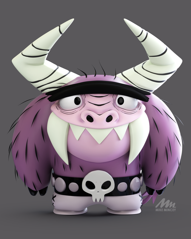 foster home for imaginary friends eduardo 3d model by Mike Mincey Art done in Zbrush