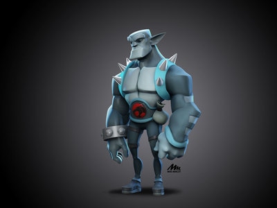Here goes my first 3D model out of Shane Olson's 3D character workshop, Based on a Mike Henry concept, Zbrush modeling by Mike Mincey, Panthro from Thundercats in 3d